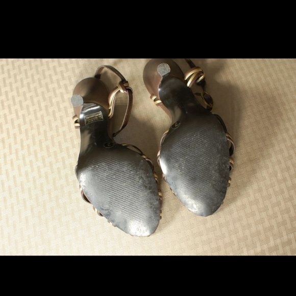 BCBGirls Brown Leather Sandals - Picture 5 of 8